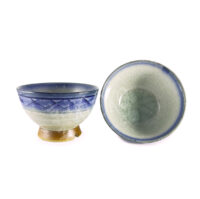 11-763: Teecup Fukai, grau/blau, ø = 9,5 cm; H = 6,2 cm