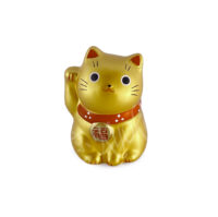 61-392: jap. Minikatze gold (Reichtum und berufl. Karriere), H = 5,5 cm