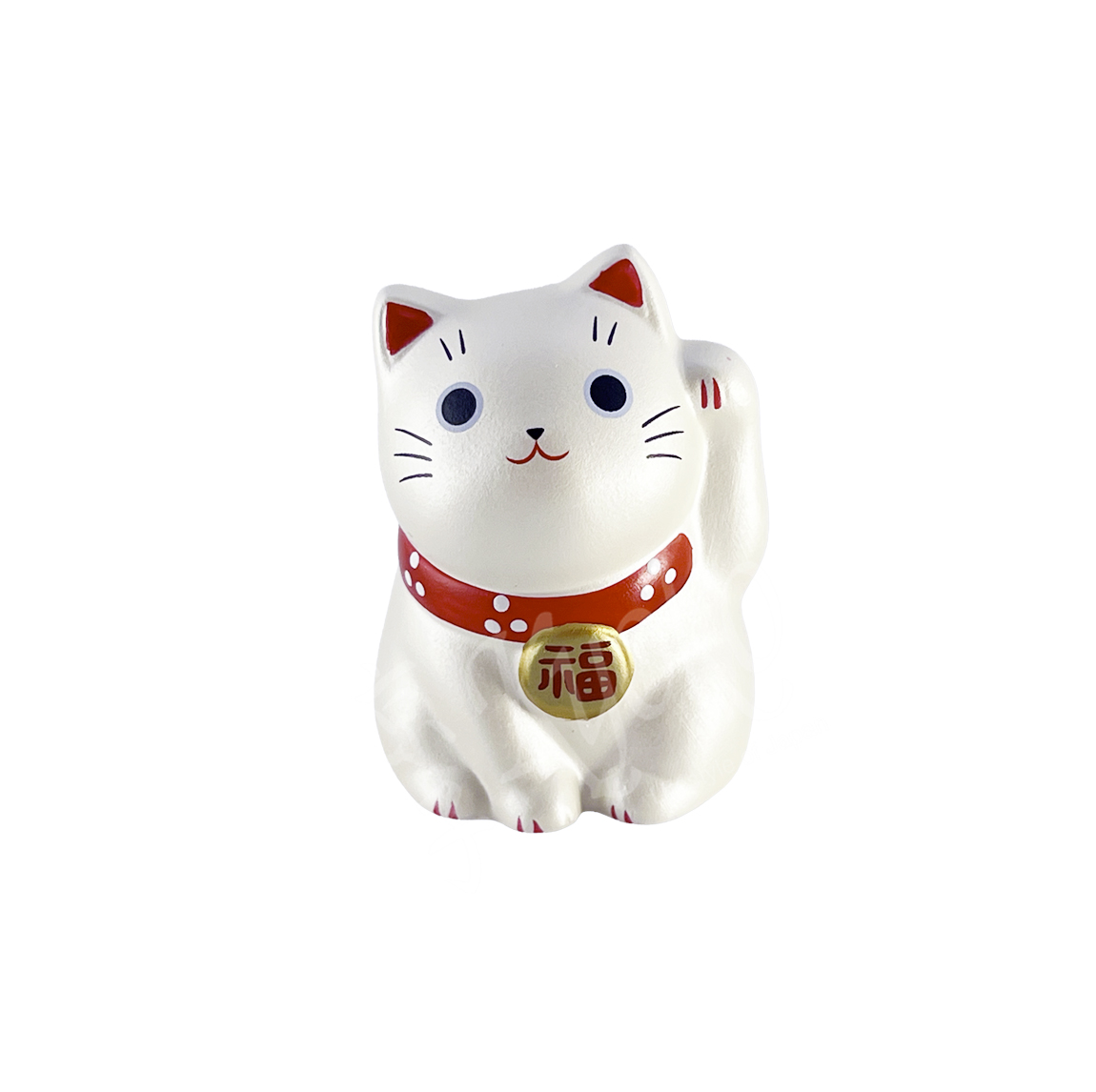 61-393: jap. Minikatze silber (Erfüllung aller Wünsche), H = 5,5 cm