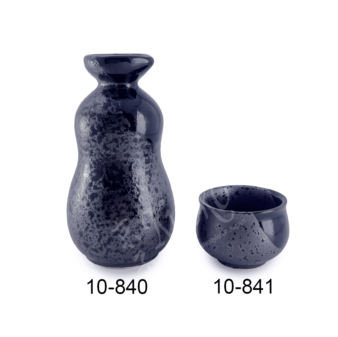 10-840: Sakeflasche, schwarz, 185 ml – Bild 2
