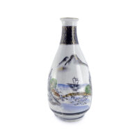 10-866: Sakeflasche Kutani, rund, 250 ml