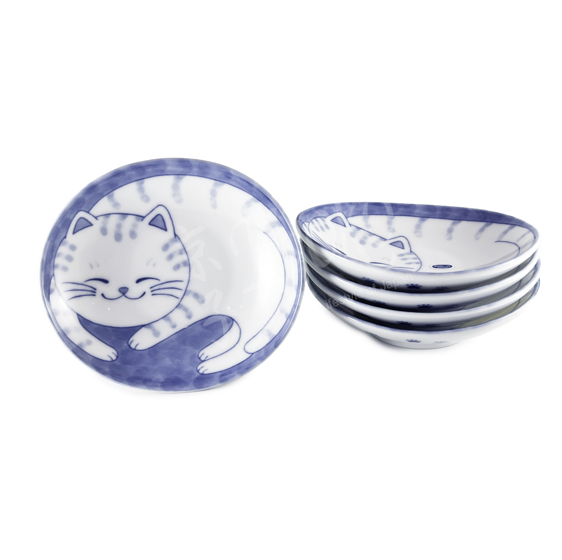 20-711: kl. Tellerchen, Set Katze Tora, 5 Stk.