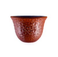 14-057: Teecup Grid rot Gußeinsen ø=8cm ; H=5,5cm