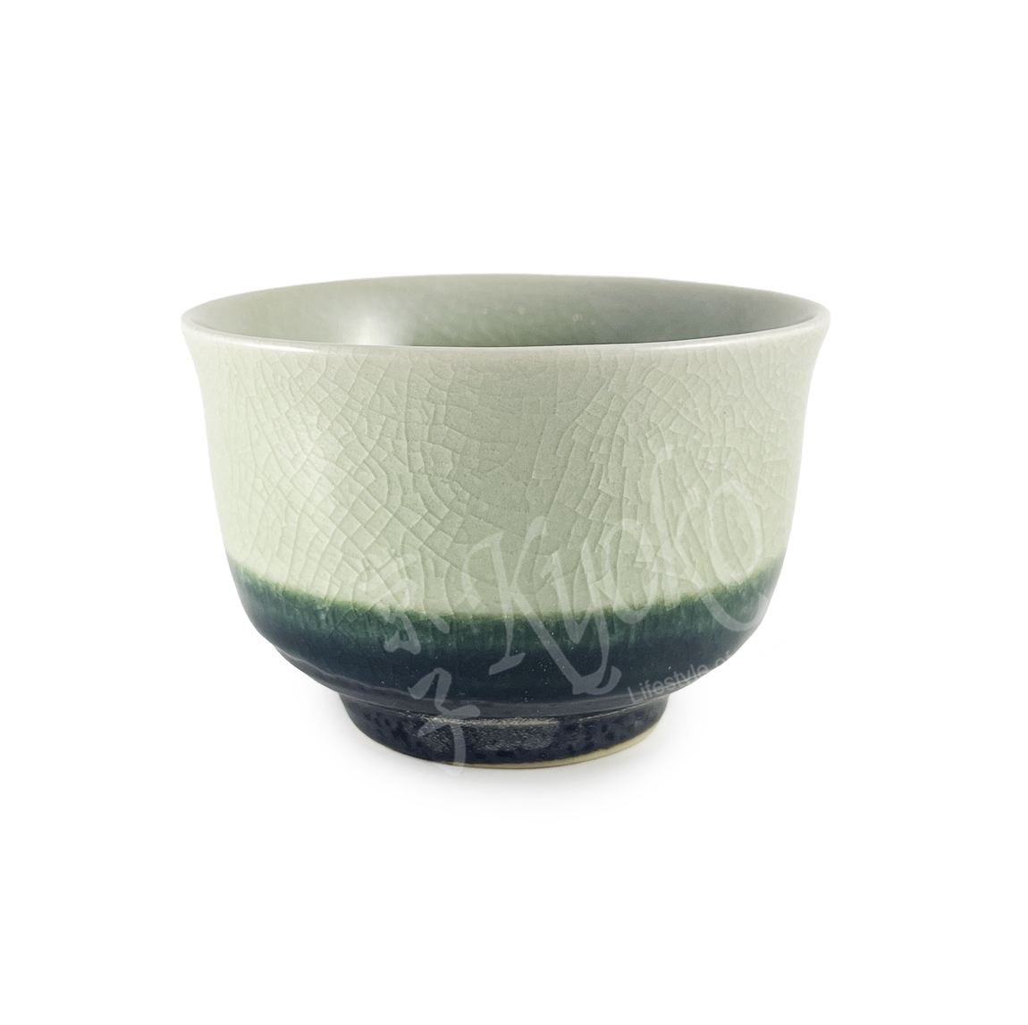 11-408: Teecup Koshiguro Seiji, grün, ø = 8,5 cm; H = 6 cm