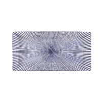 20-224: Sushiplatte Sendan Tokusa, längl., blau,  22,5 x 11 cm; H = 2,3 cm
