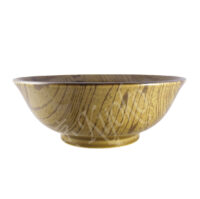 20-323: Schüssel Holzmuster, flach, braun, ø = 19,5 cm; H = 6,5 cm