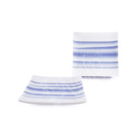 20-522: Platte Mansuzi, quadr., weiß/blau, 9 cm