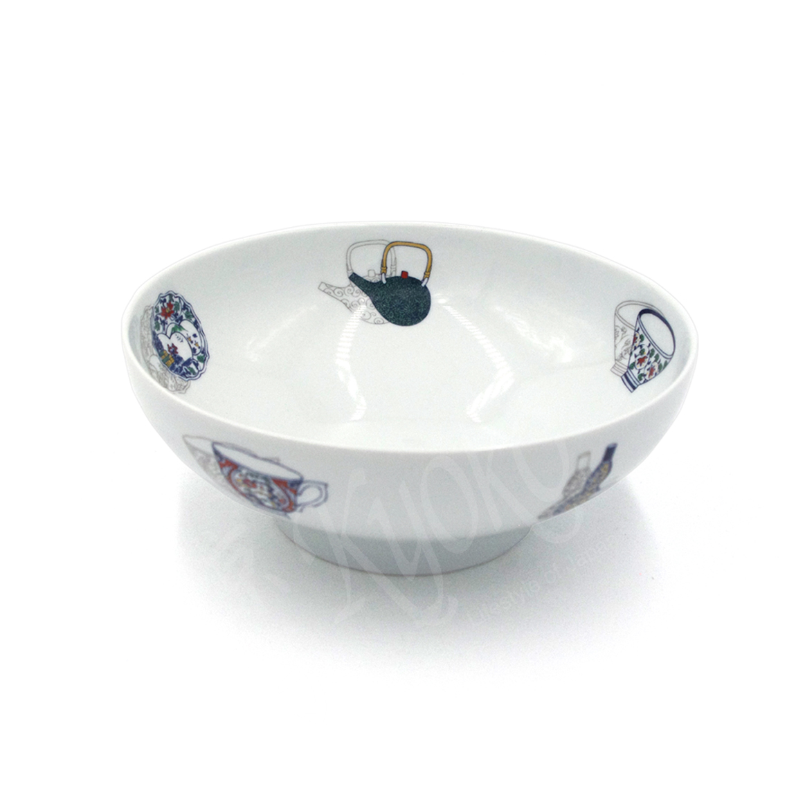 20-631: Schale Utsuwae Yuri, flach, weiß, ø = 21 cm; H = 8,2 cm