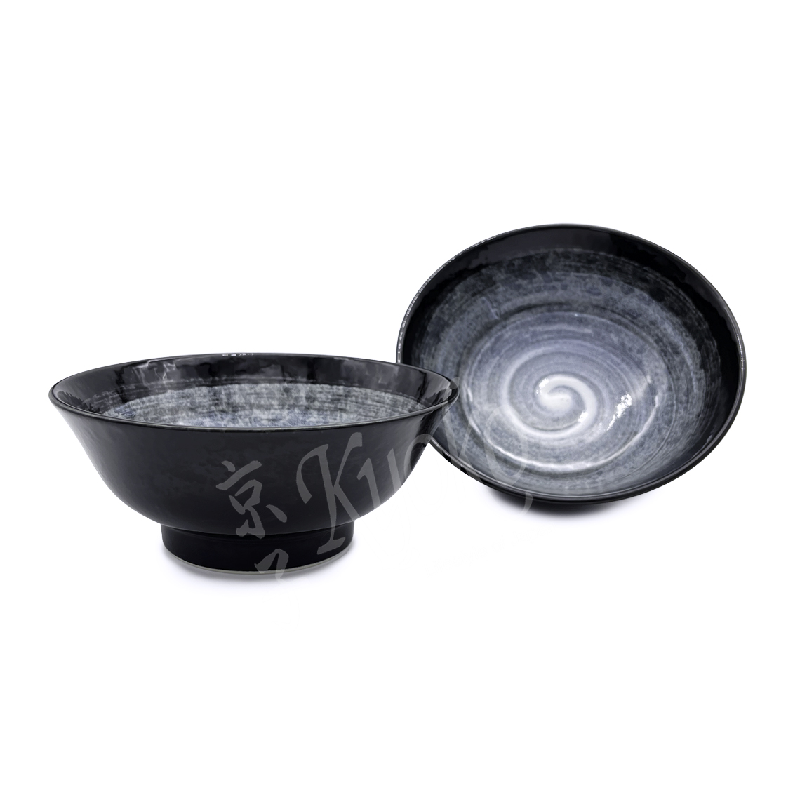 21-223: Ramenbowl grau/schwarz, ø=21; H=8,7 cm