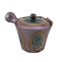 11-270: Teepott Oribe Fuki Cupami(Kago Ami) L, Einzelsieb, braun, 420 ml