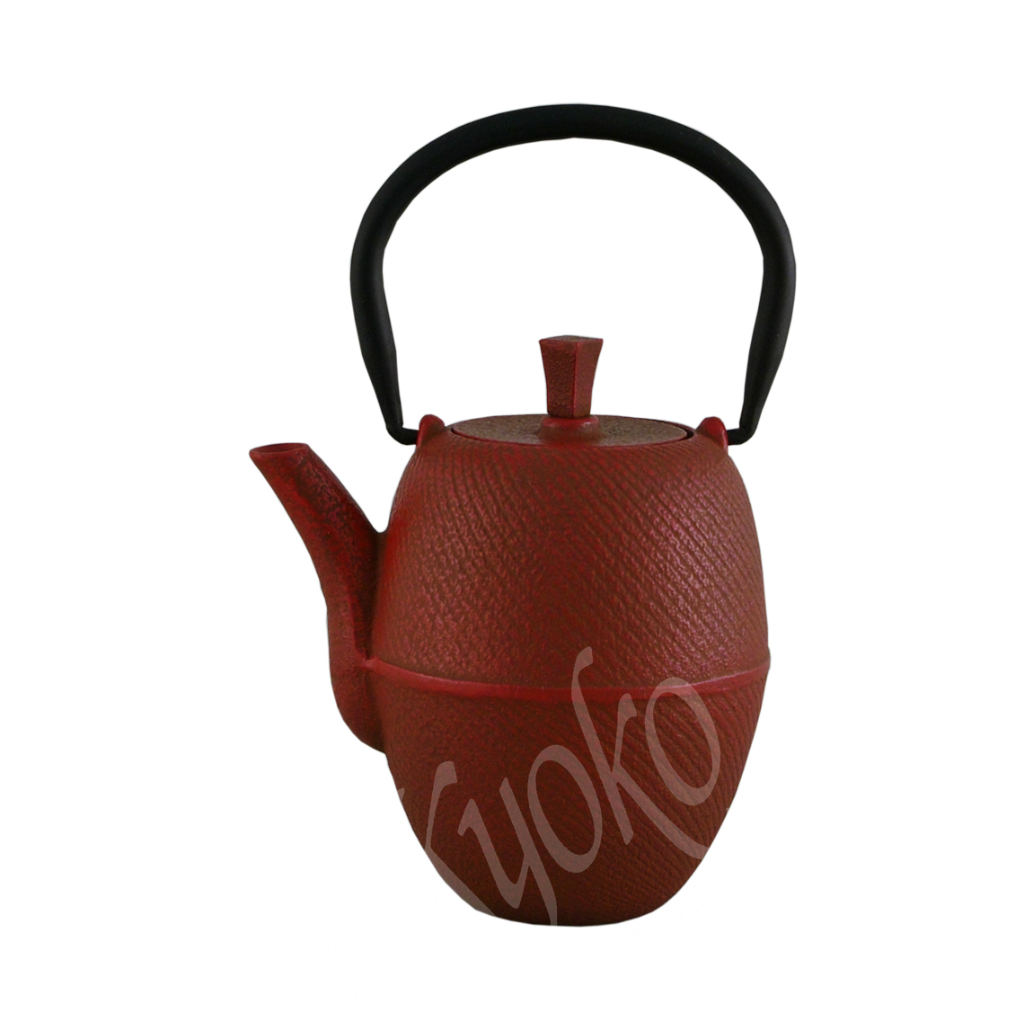 14-198: Teekessel Hakeme, rot, Gusseisen 0,4l