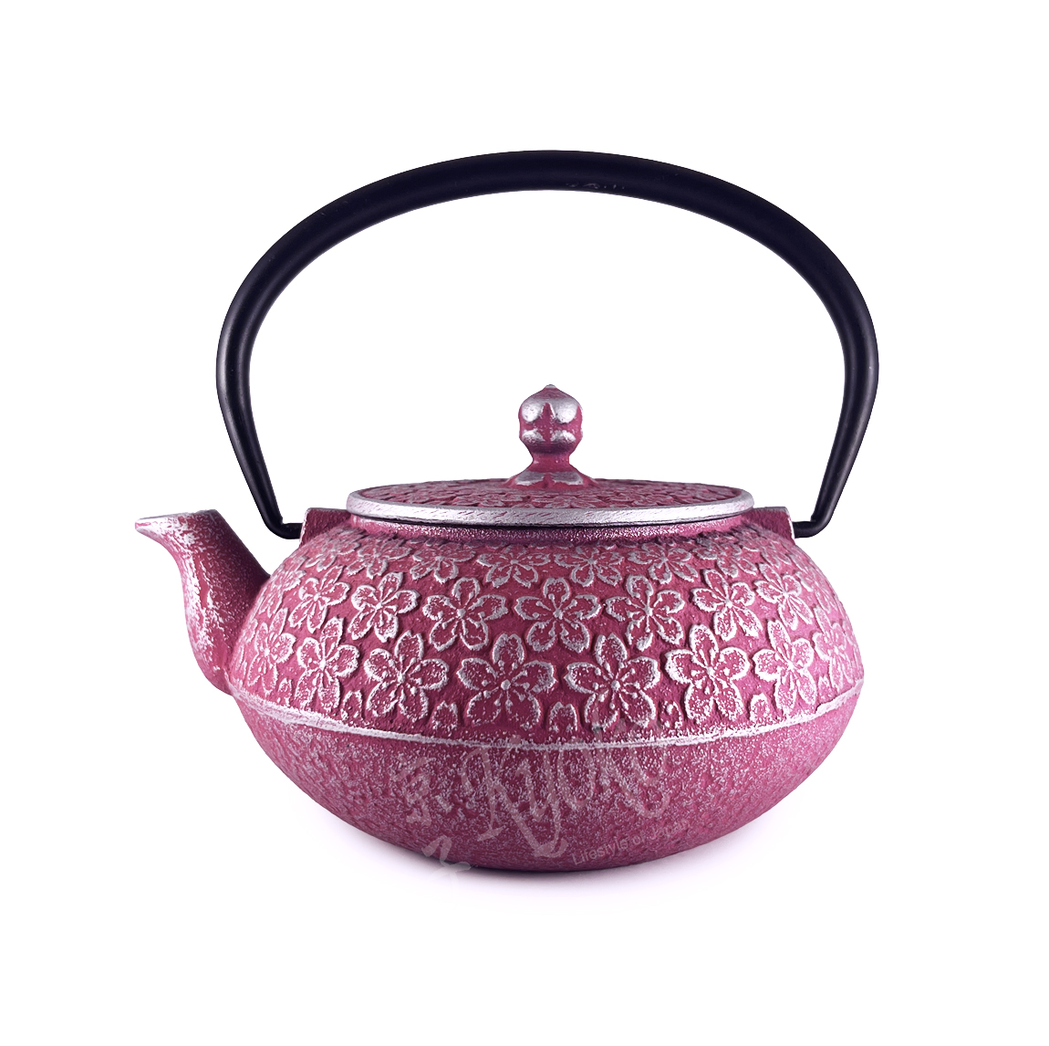 14-332: Teekessel Sakura, pink, Gusseisen 0,6l