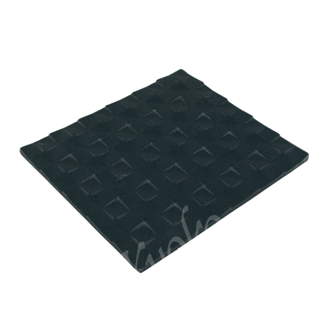 14-761: Untersetzer Grid L, grün, Gusseisen 14 x 16 cm