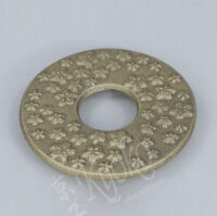 14-781 : Untersetzer Sakura, gold, Gusseisen ø = 11 cm