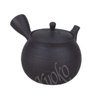 11-703: Teepott mit Keramiksieb, Handarbeit Gyoko, schwarz, 175 ml