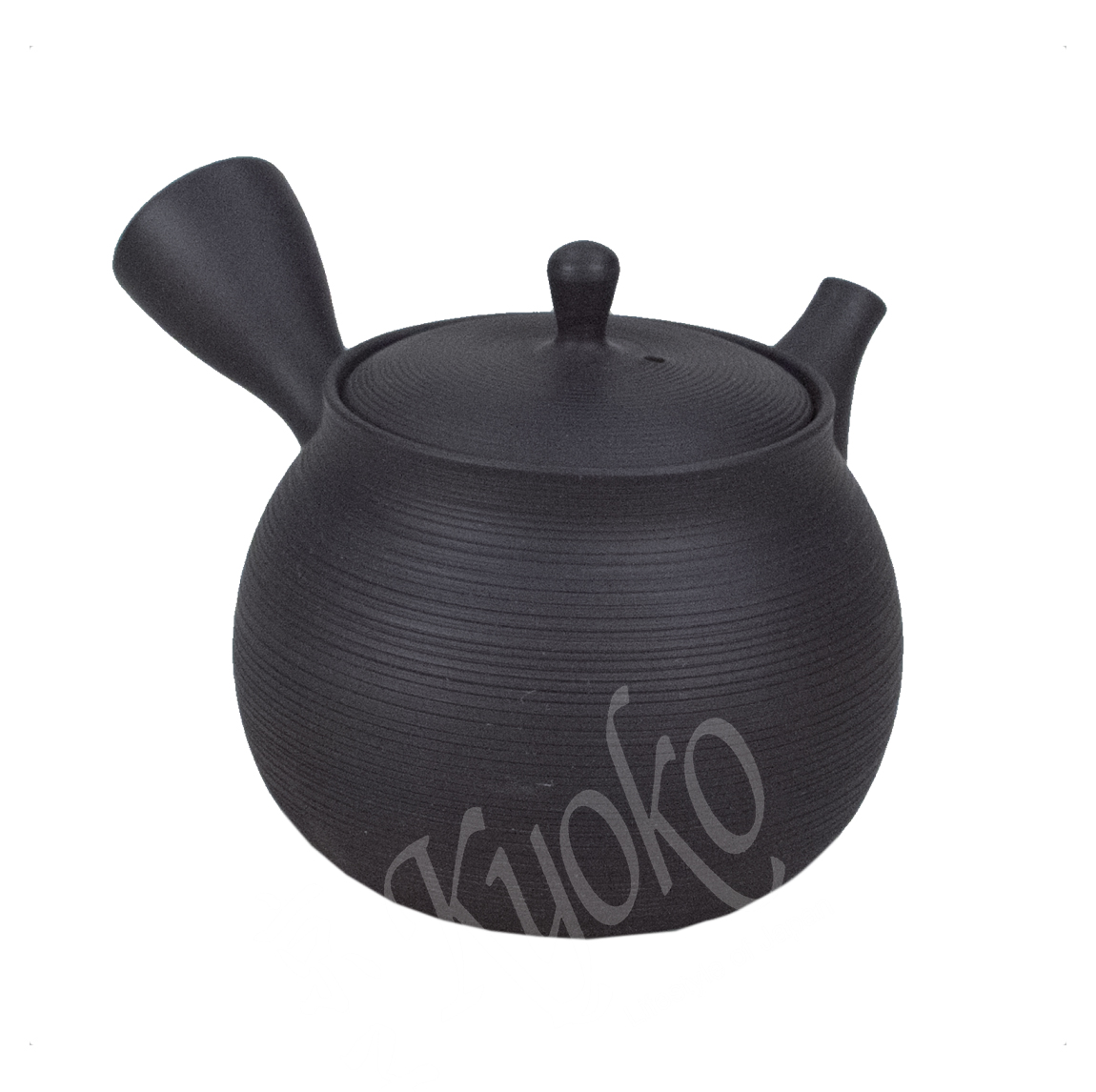 11-703: Teepott mit Keramiksieb, Handarbeit Gyoko, schwarz, 175 ml