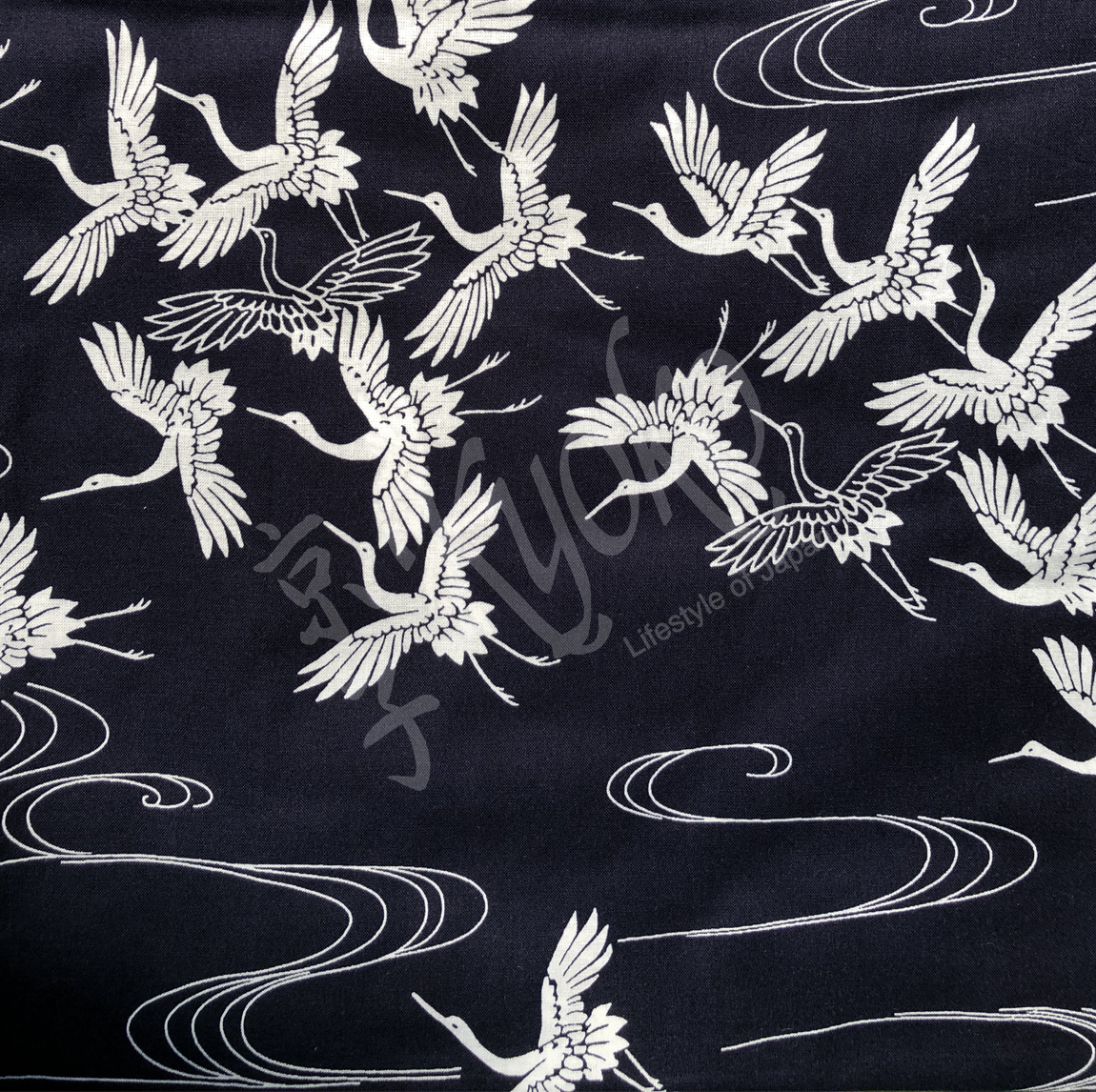 56-165: Yukata Tsuru, d'blau, 56" – Bild 2