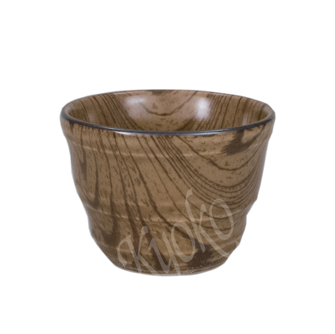 20-322: Teecup Holzmuster, braun, ø = 9 cm; H = 6,5 cm
