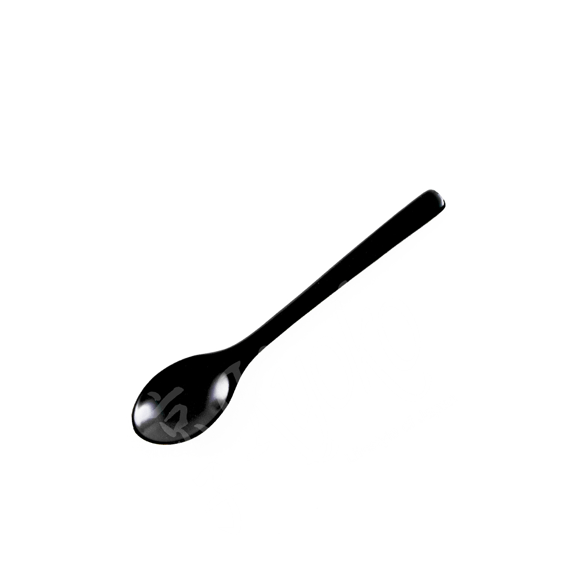 22-201: Lacklöffel,schwarz, 14 cm