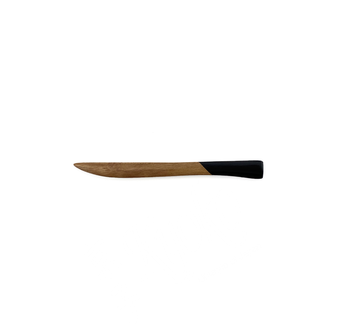 22-203: Messer, Holz mit Lack, schwarz, 12 cm