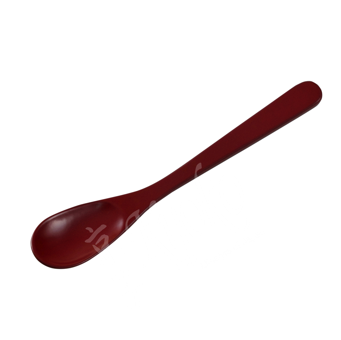 22-332: Lacklöffel M, Holz, rot, 19 cm
