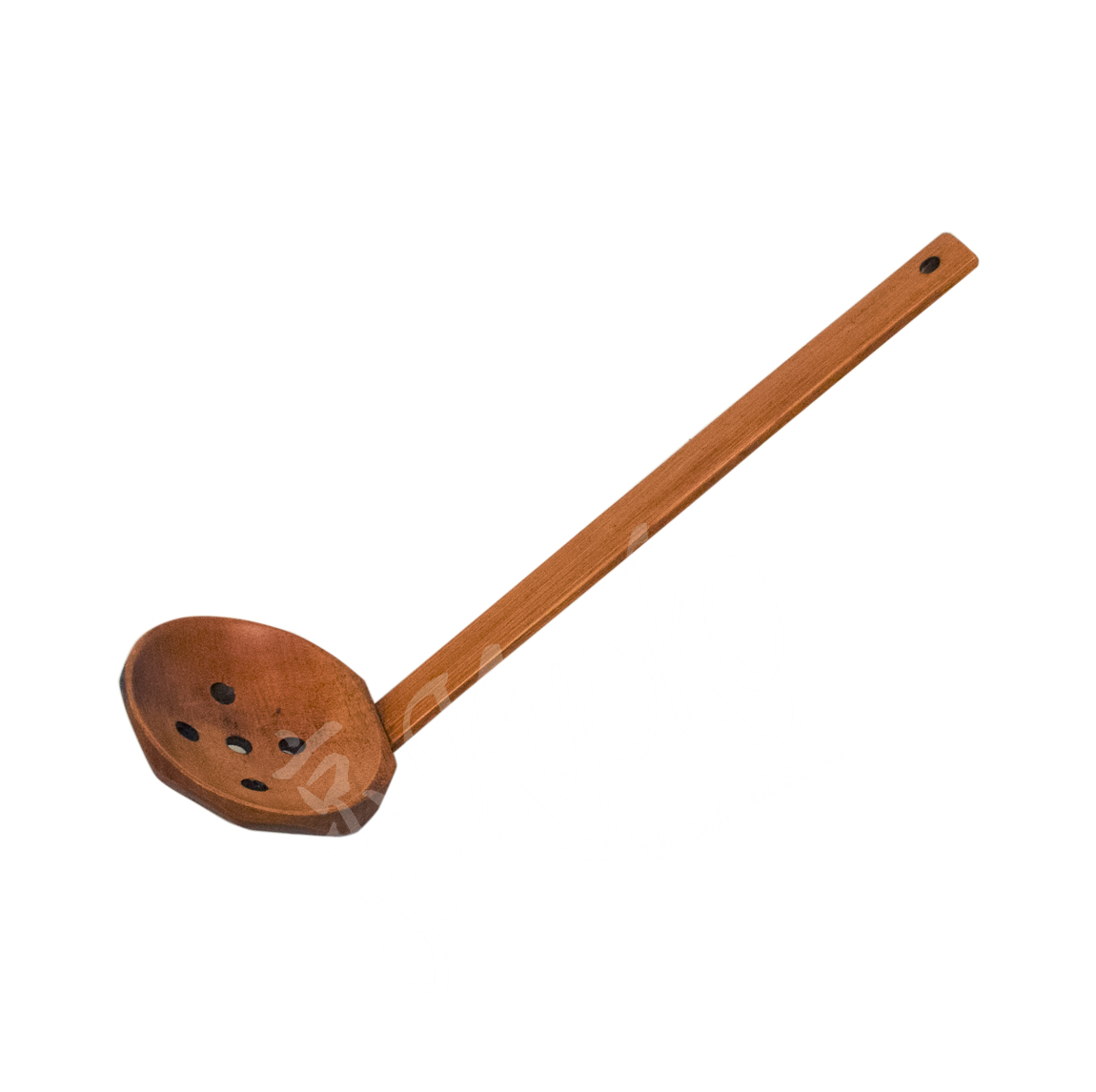 22-473: Suppenlöffel Löcher, Holz, natur, 22 cm