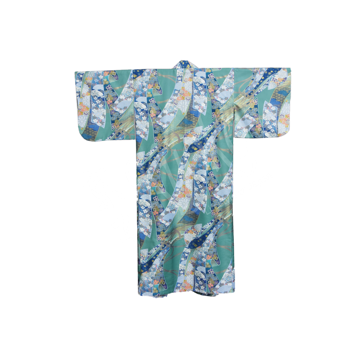 56-621: Kimono Ribbon, grün, 55"