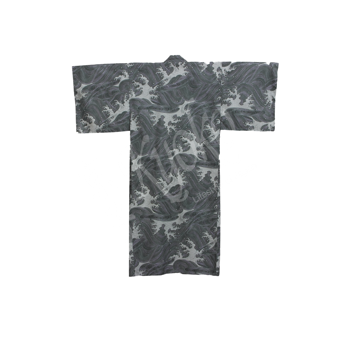 56-629: Kimono Welle, schwarz, 59"