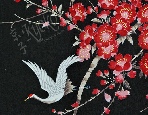 56-630: Kimono Cherry Blossom schwarz BW 55" – Bild 2