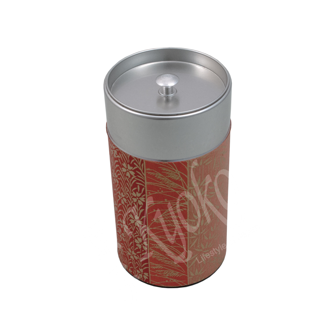 18-156: Teedose Bambus, rot, 200g – Bild 2