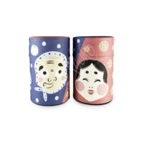 18-202: Teedose Okame, blau/rosa, 100 g