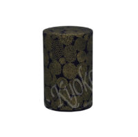 18-362: Teedose Wazome Kiku, schwarz/Gold, 100 g