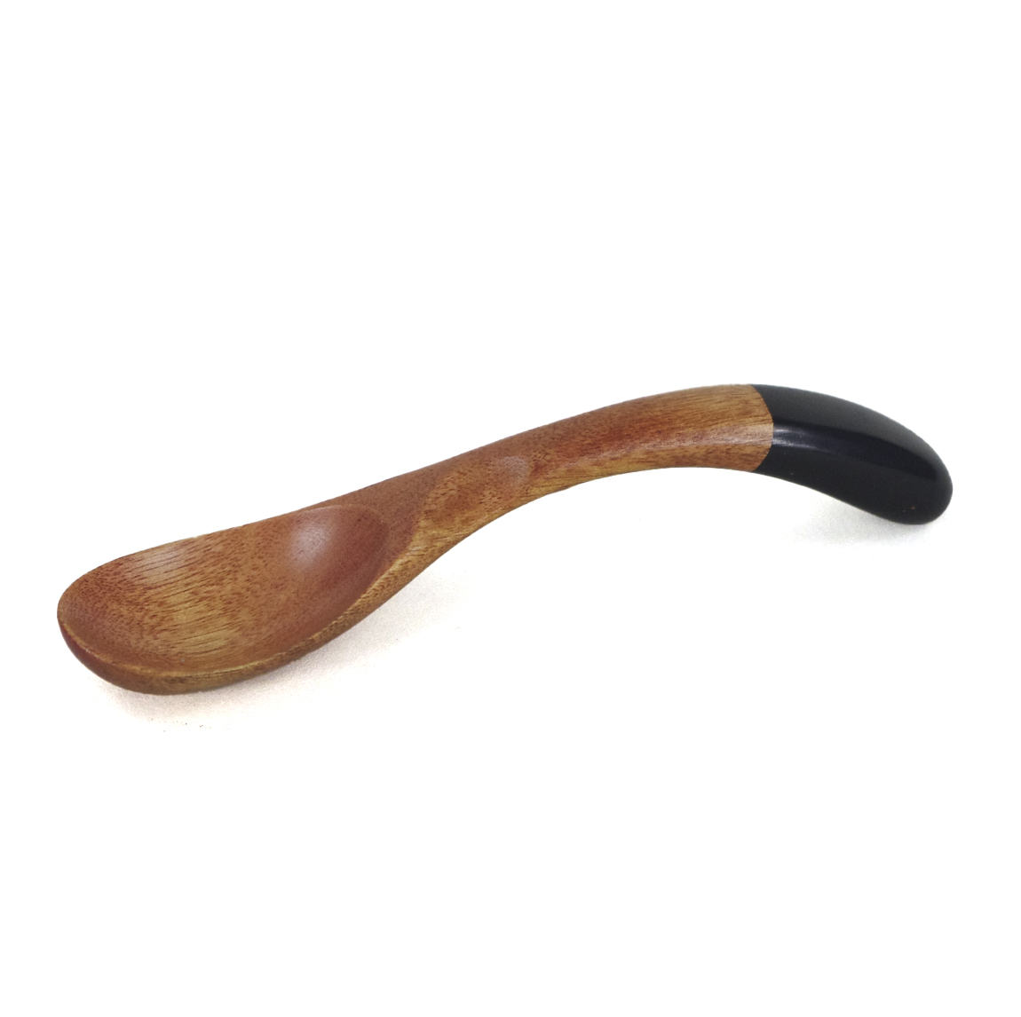 22-507: Löffel, Holz, natur mit schwarz,12 x 3 cm