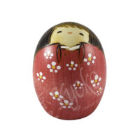 62-216: Kokeshi Shiawase, pink,  H=7cm