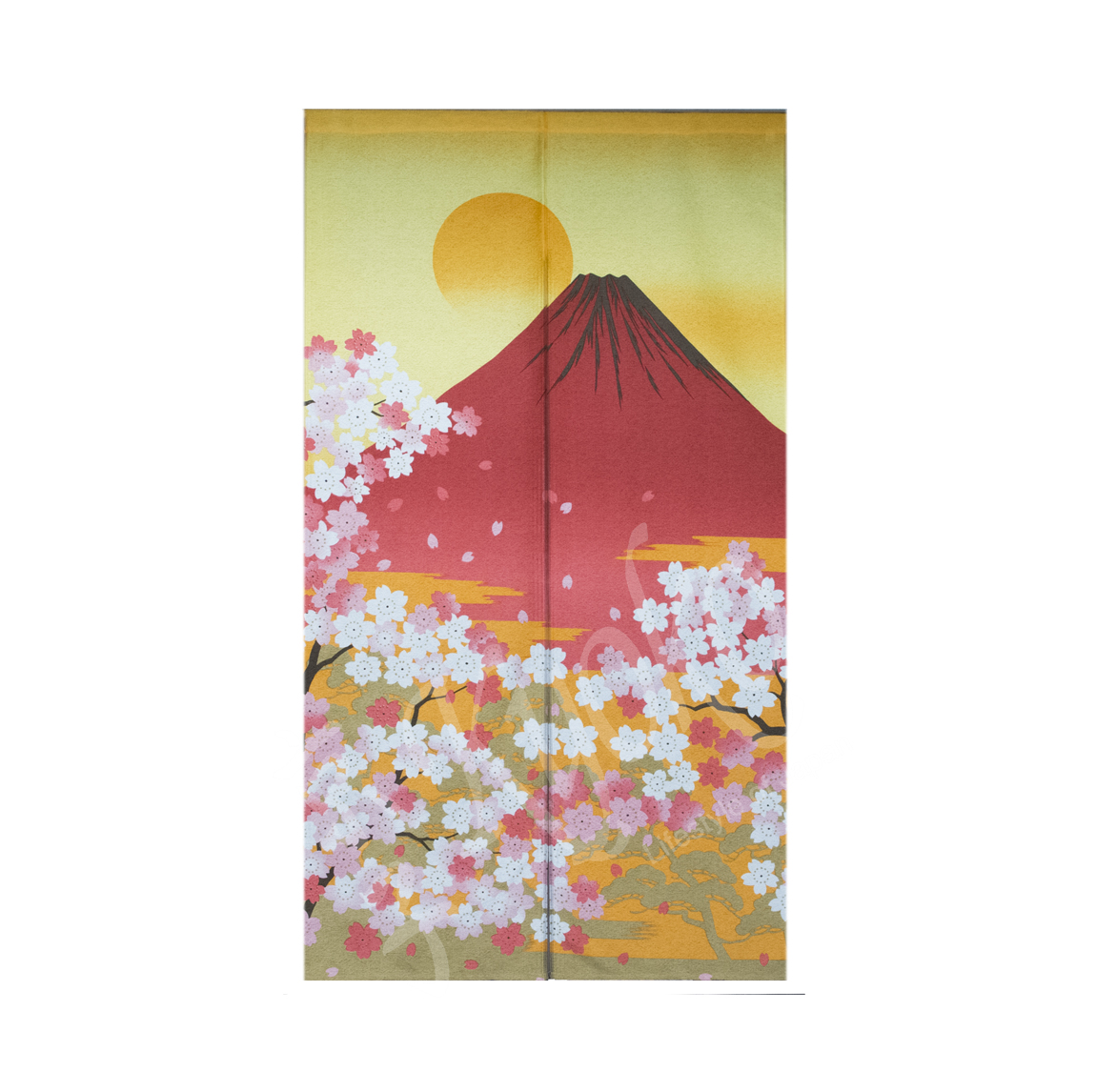 46-115: Noren Fuji Sakura, Polyester, 85 x 150 cm
