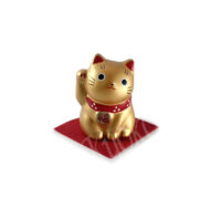 61-392: jap. Minikatze gold (Reichtum und berufl. Karriere), H = 5,5 cm