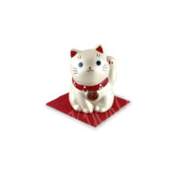 61-393: jap. Minikatze silber (Erfüllung aller Wünsche), H = 5,5 cm