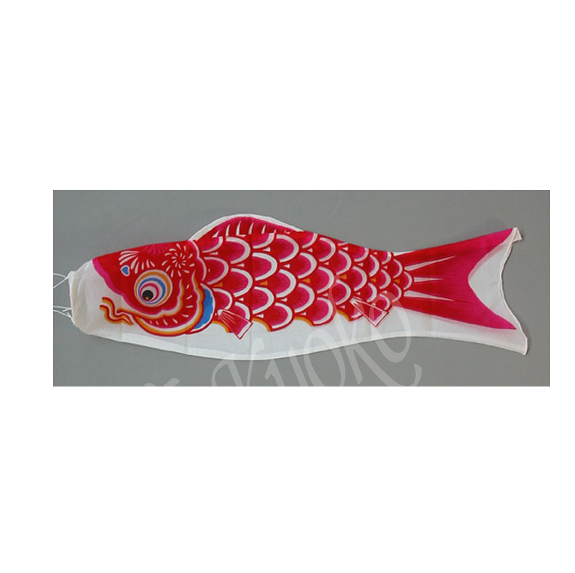 66-301: Koinobori, rot, Nylon, 90 cm