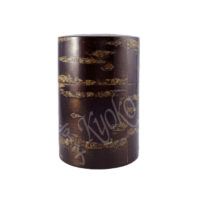12-332: Teedose Sakura, Holz, 200 g, ø = 8 cm; H = 12 cm