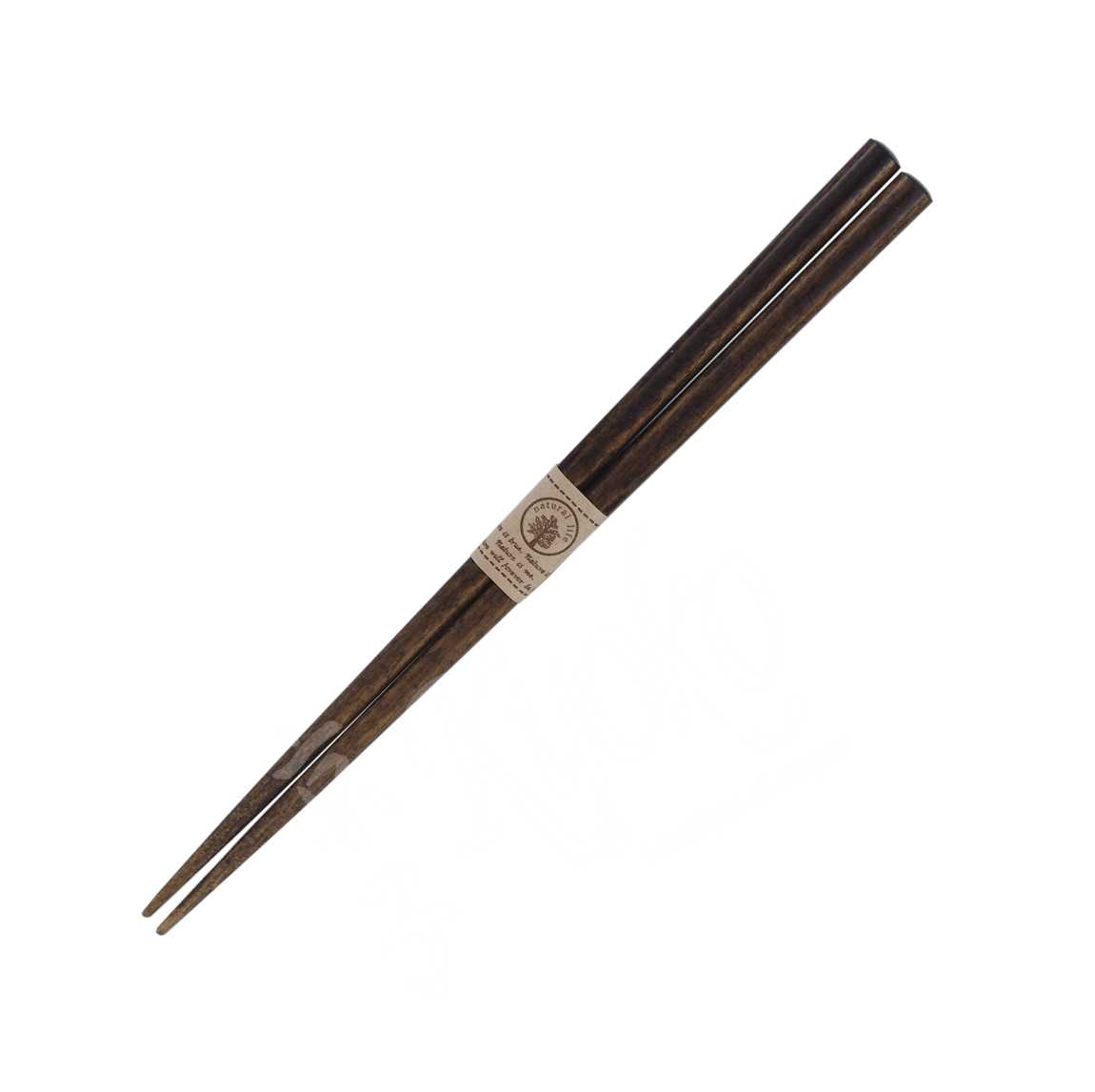 22-249: Essstäbchen, Holz, natur, dunkel, 19 cm