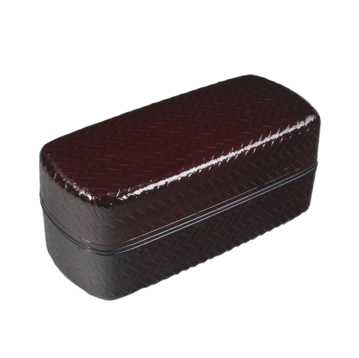 23-457: Lunchbox Ajiro, mikrowellen- und spülmaschinengeeignet, schwarz, 8 x 20 cm; H = 8 cm