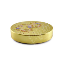 23-560: Lackdose Karin, oval, Gold, 13,5 x 9,5 cm