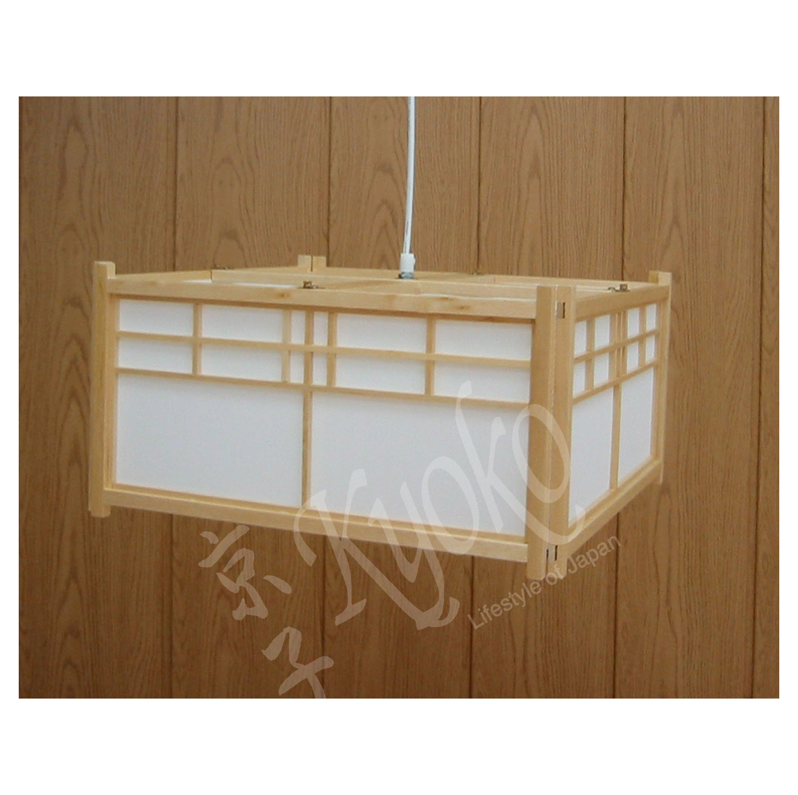 42-546: Deckenlampe Nikko, natur, 42 x 42 cm; H = 19 cm
