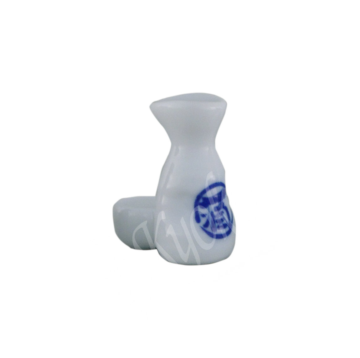 20-287: Essstäbchenbank Tokkuri Sake, weiß/blau, B = 4 cm; H = 4,5 cm