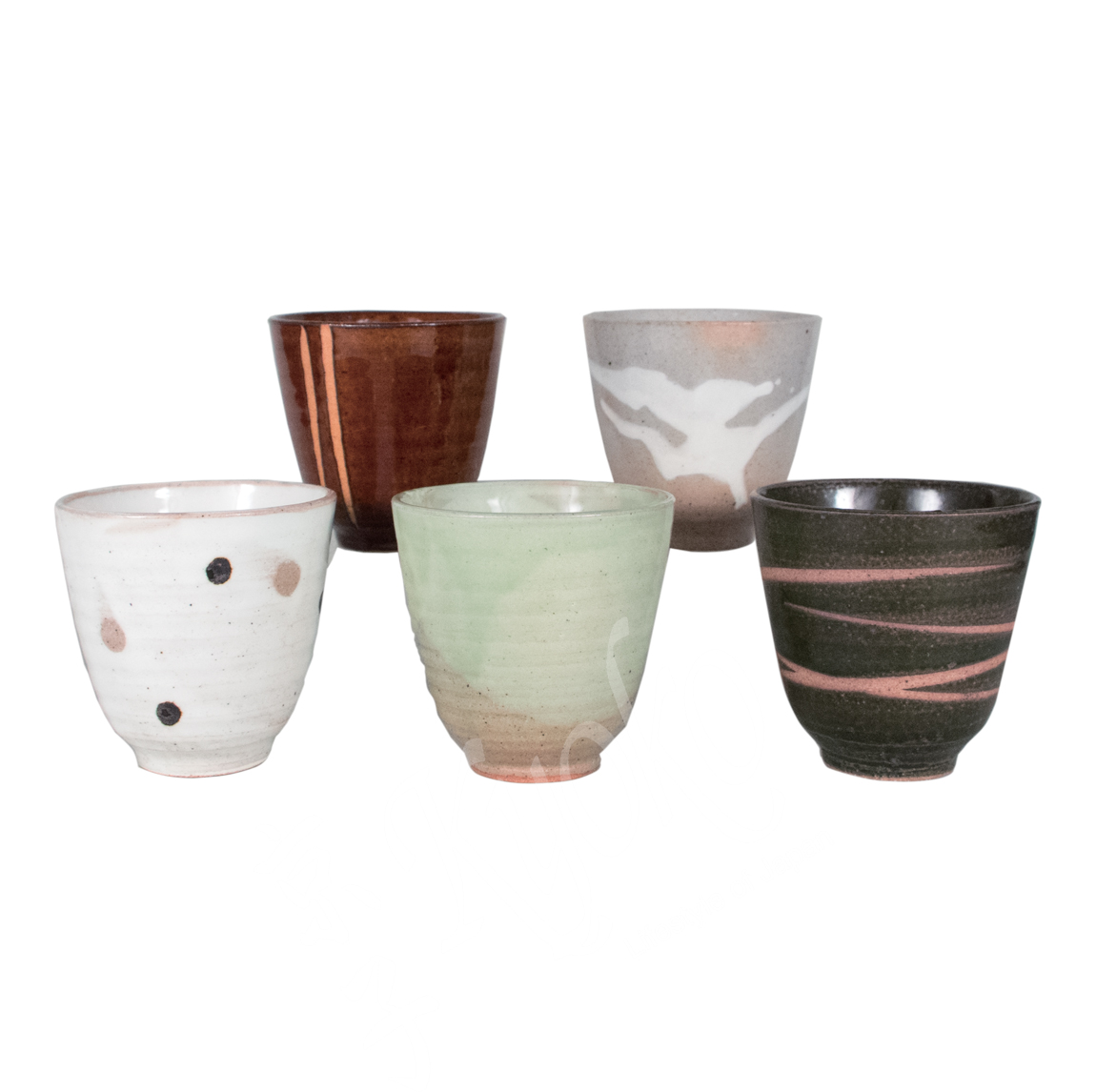 21-221: 5 Teebecher Takumi, ø=7,0; H=8,4 cm