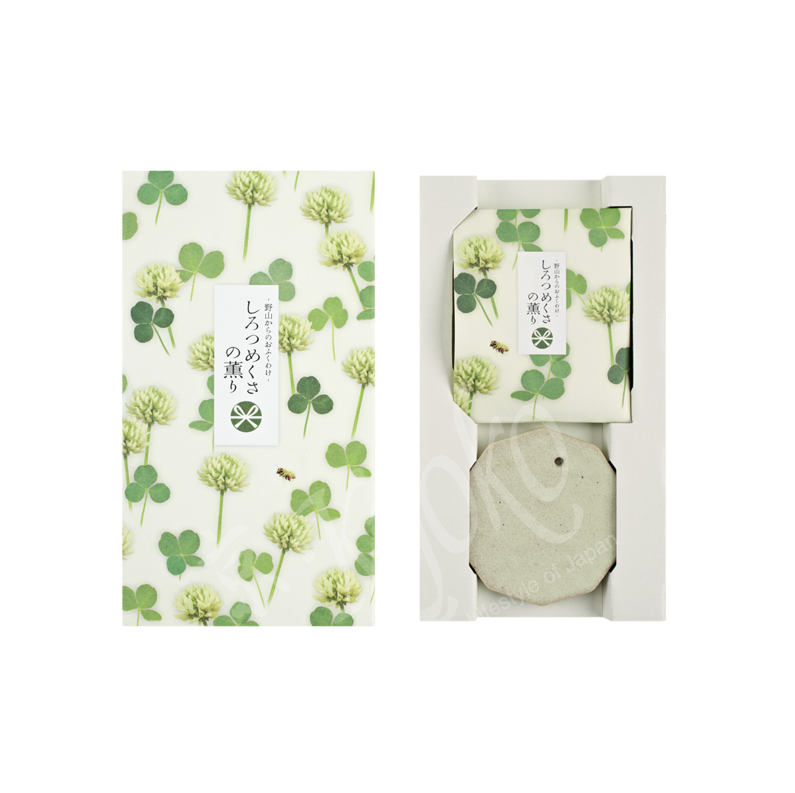 38628: Country hills White clover, 6 Sticks mit Incense Halter