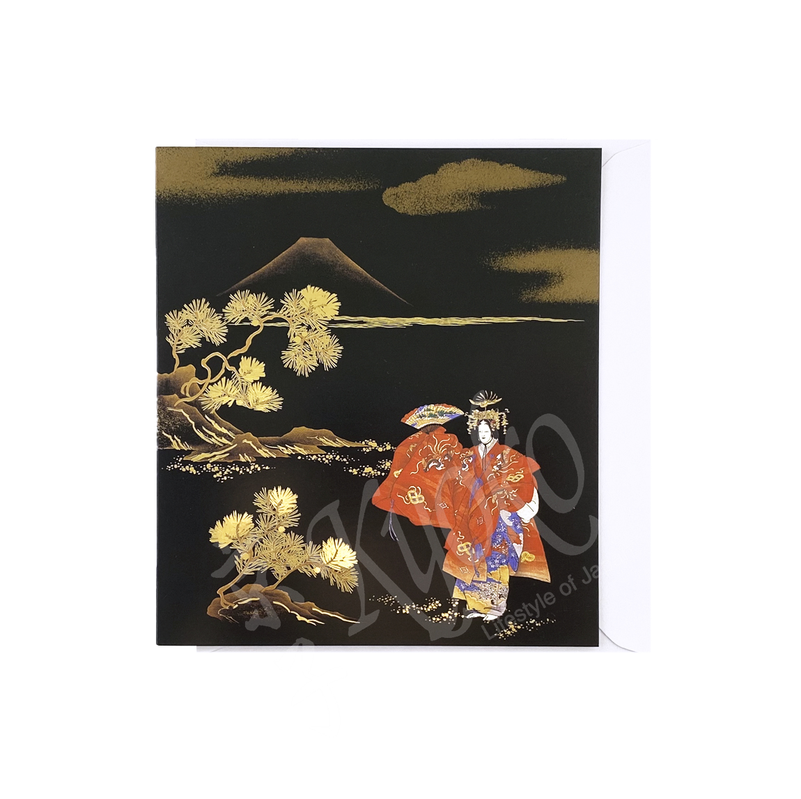 65-268a: Briefkarte Hagoromo 13x14,5 cm