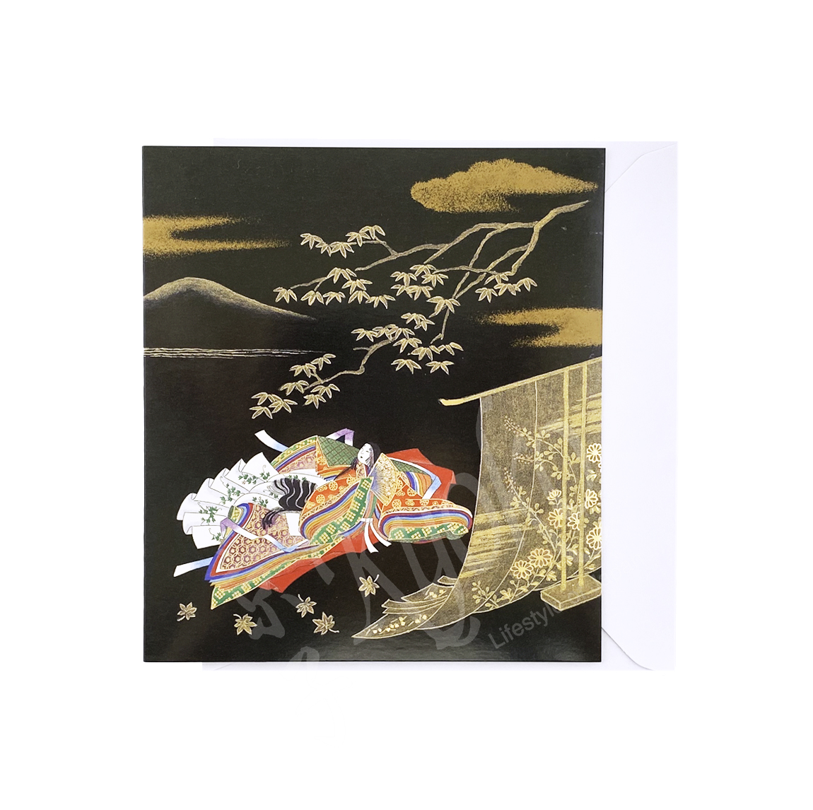 65-269a: Briefkarte Genji 13x14,5 cm