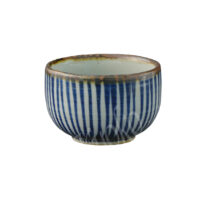 11-502: Teecup Tegaki Tokusa, blau,  ø = 7 cm; H = 4,5 cm