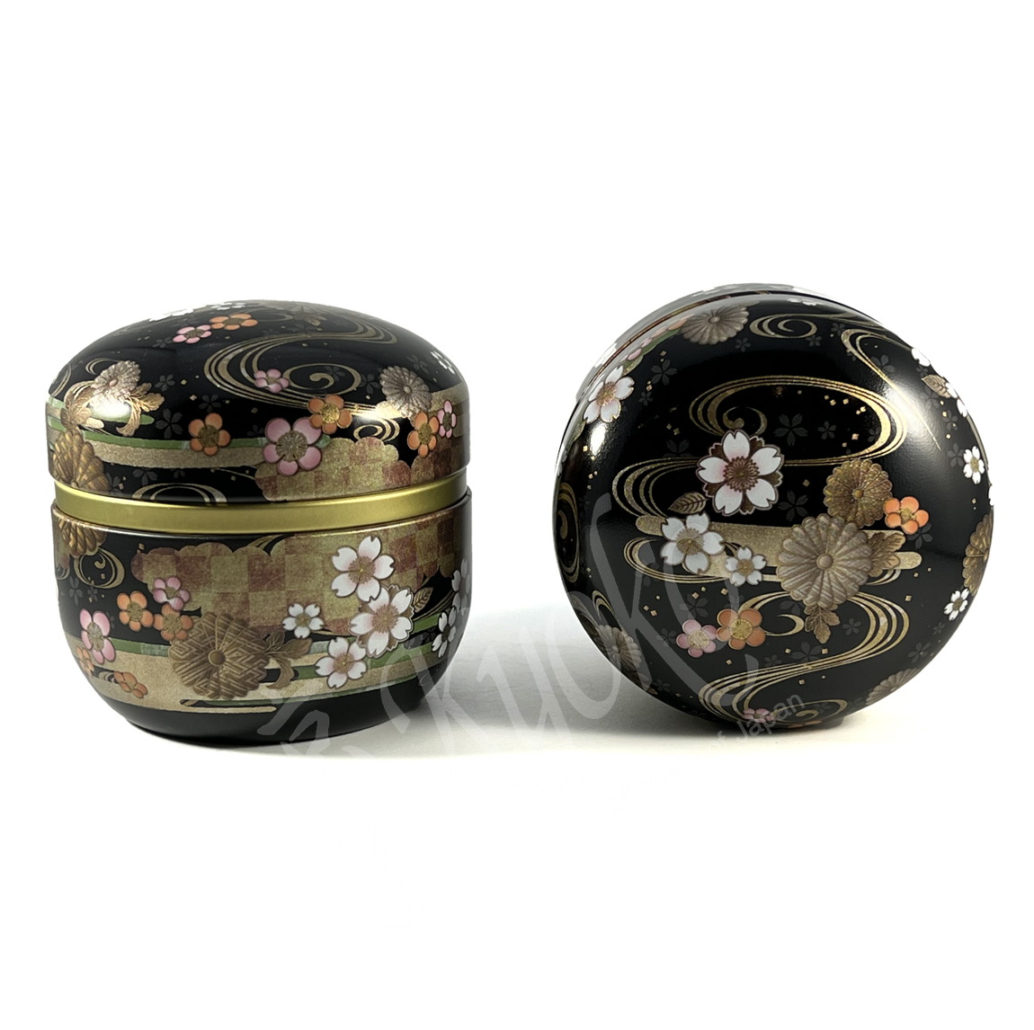 18-350: Teedose Kikusui, schwarz – Bild 2
